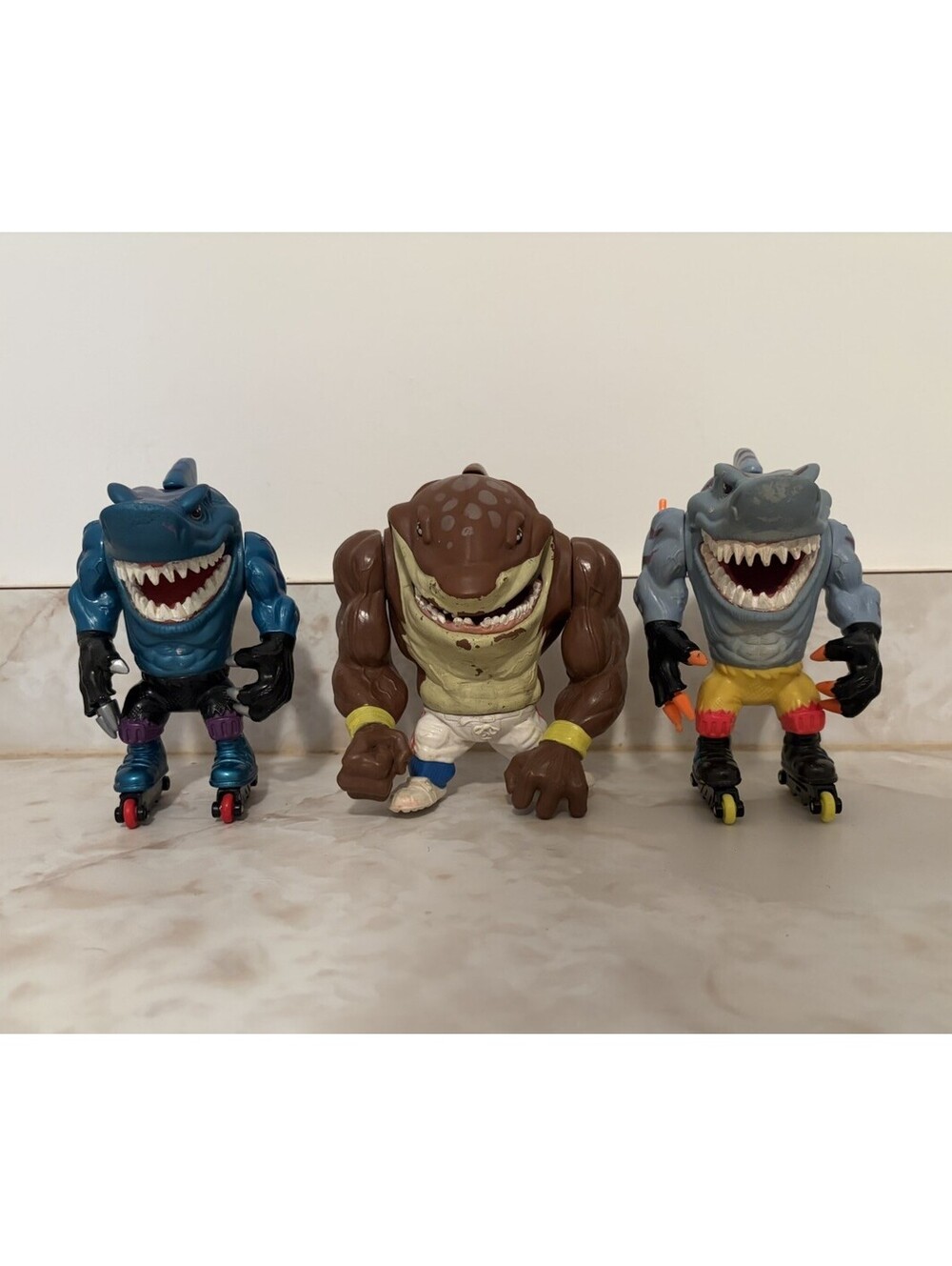 Vintage Street Sharks Action Figure Toy Lot Mattel 1990s Jab Streex Big Slammu